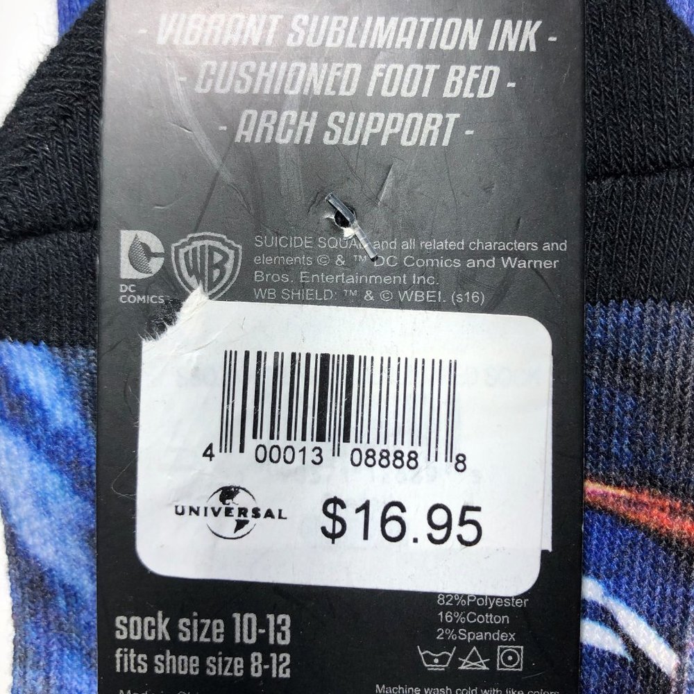 SUICIDE SQUAD MOVIE FAN SOCKS SET - Picture 5 of 5